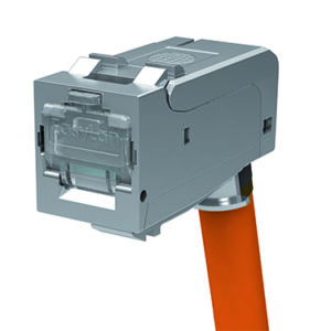 preLink® SL RJ45 Keystone, geschirmt, Kat.6A ISO/IEC, AWG 24-22, gewinkelt