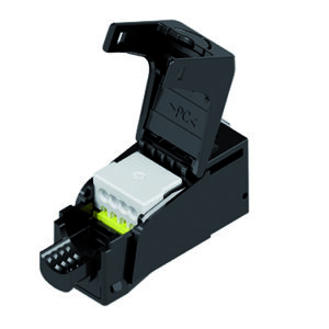 fixLink® SL UTP RJ45 Keystone, ungeschirmt, Kat.6A ISO/IEC, AWG 24-22