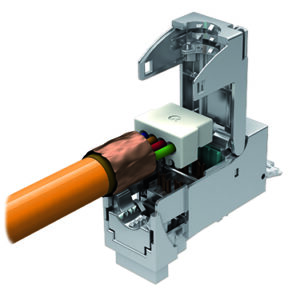 fixLink® SL RJ45 Keystone, geschirmt, Kat.6A ISO/IEC, AWG 27-26