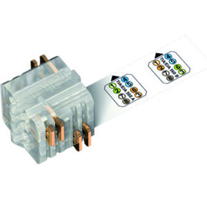 preLink® Kabelabschlussblock, AWG 27-26, transp.-weiss für Flexkabel