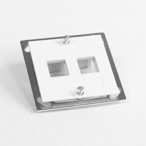 LAN BK60 Dose, 2 x RJ45 EasyKlick, EDIZIOdue®-komp, weiss