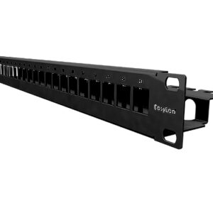 preLink® / fixLink® Panel, 19'' 1HE, 24 x Keystone, schwarz