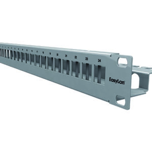 preLink® / fixLink® Panel, 19'' 1HE, 24 x Keystone, grau