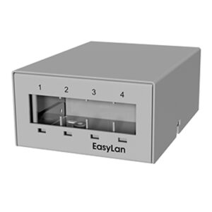 preLink®/fixLink® Aufbau-Consolidation Point Panel 4 x Keystone, grau