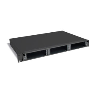 fwLine Baugruppenträger 1HE, ausziehbar, für 3 x 7TE Module, schwarz