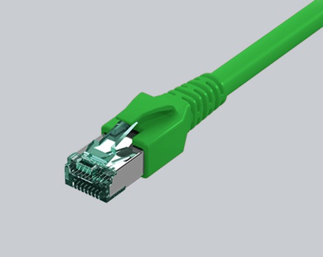 Patchkabel FlexBoot RJ45, Kat.6A ISO/IEC, S/FTP, grün, 10.0m