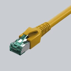 Patchkabel FlexBoot RJ45, Kat.6A ISO/IEC, S/FTP, gelb, 7.5m