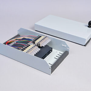 AP-Box, Flach, 2 x LCPC, 62.5/125µm OM1 (1xLCPC duplex)
