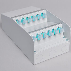 AP-Box Stahl, 2 x LCPC, 50/125µm OM3 (1xLCPC duplex)