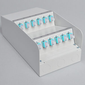 AP-Box Stahl, 4 x SCPC, 50/125µm OM3
