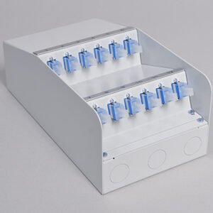 AP-Box Stahl, 24 x LCPC, 9/125µm (12xLCPC duplex)