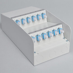 AP-Box Stahl, 6 x SCPC, 9/125µm