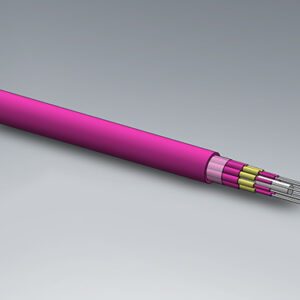H&S Breakout, 2.0mm, 8x1, 50/125µm OM4, Cca, magenta
