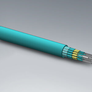 H&S Breakout, 1.4mm, 24x1, 50/125µm OM3, Cca, türkis