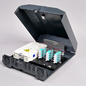 Venus-Box mit Schloss, 6 x SCPC, 50/125µm OM3