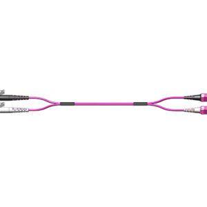 Patchkabel Fig.8, 2.0mm, E2000PC-SCPC, 50/125µm OM4, 2.0m