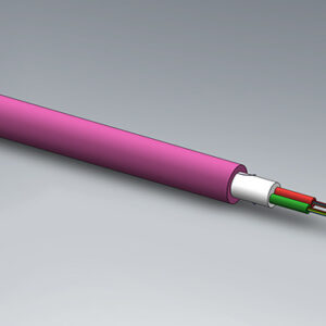 Bündeladerkabel, Universal, 2x12, 50/125µm OM4, Dca, magenta