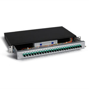 KEV 1HE Aluminium, 2 x E2000PC, 50/125µm OM3, H&S