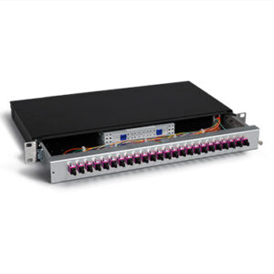 KEV 1HE Aluminium, 4 x E2000PC, 50/125µm OM4, H&S