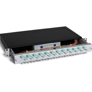 KEV 1HE Aluminium, 48 x LCPC, 50/125µm OM3 (24xLCPC duplex)
