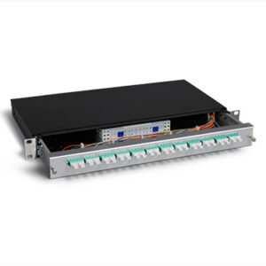 KEV 1HE Aluminium, 96 x LCPC, 50/125µm OM3 (24xLCPC quad)