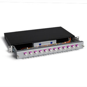 KEV 1HE Aluminium, 2 x LCPC, 50/125µm OM4 (1xLCPC duplex)