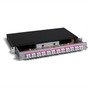 KEV 1HE Aluminium, 96 x LCPC, 50/125µm OM4 (24xLCPC quad)