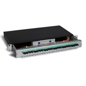 KEV 1HE Aluminium, 12 x SCPC, 50/125µm OM3 (6xSCPC duplex)