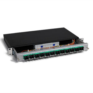 KEV 1HE Aluminium, 48 x SCPC, 50/125µm OM3 (24xSCPC duplex)