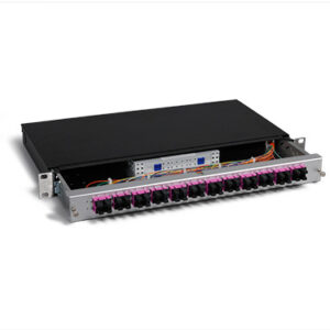 KEV 1HE Aluminium, 48 x SCPC, 50/125µm OM4 (24xSCPC duplex)