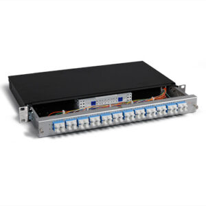 KEV 1HE Aluminium, 96 x LCPC, 9/125µm (24xLCPC quad)