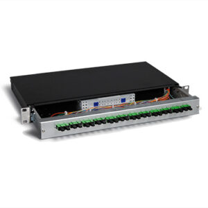 KEV 1HE Aluminium, 12 x SCAPC, 9/125µm (6xSCAPC duplex)