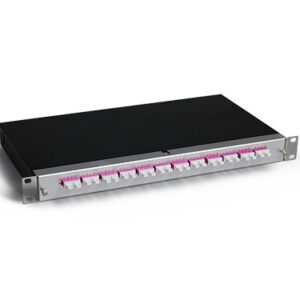 KEV 1HE Aluminium, 12 x LCPC, OM4 (3xLCPC quad)