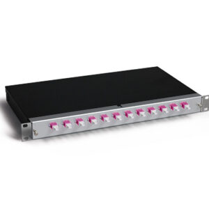 KEV 1HE Aluminium, 24 x LCPC, OM4 (12xLCPC duplex)