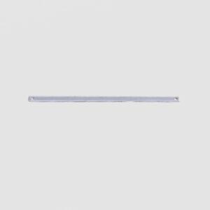 Teilfrontplatte, 3HE / 1TE, Blind, Alu natur