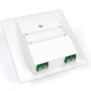 FTTH UP Datendose OptoUP, weiss, 2 x LCAPC Kupplung, 4 x Pigtail
