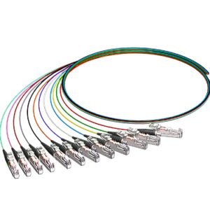 Pigtail-Set 12 x E2000PC, 50/125µm OM4, 2.0m, H&S