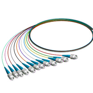 Pigtail-Set 12 x FCPC, 9/125µm, 2.0m