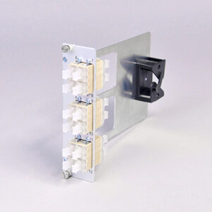 Einschubmodul 7TE, 24 x LCPC, OM1, mit Bügel (6xLCPC quad)