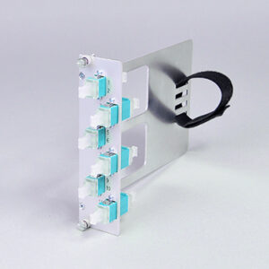 Einschubmodul 7TE, 2 x LCPC, OM3, mit Klett (1xLCPC duplex)