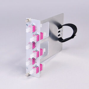 Einschubmodul 7TE, 4 x LCPC, OM4, mit Klett (2xLCPC duplex)