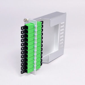 Einschubmodul 7TE, 2 x E2000APC, SM, H&S, mit Überlängenfach