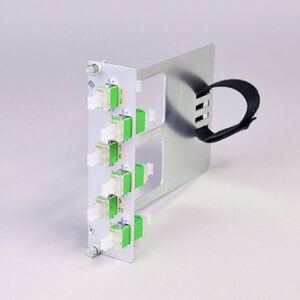 Einschubmodul 7TE, 2 x LCAPC, SM, mit Klett (1xLCAPC duplex)