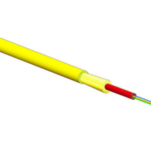FTTH Kabel, Indoor, 1x4, 9/125µm G.657.A2, Cca, gelb, 1000m